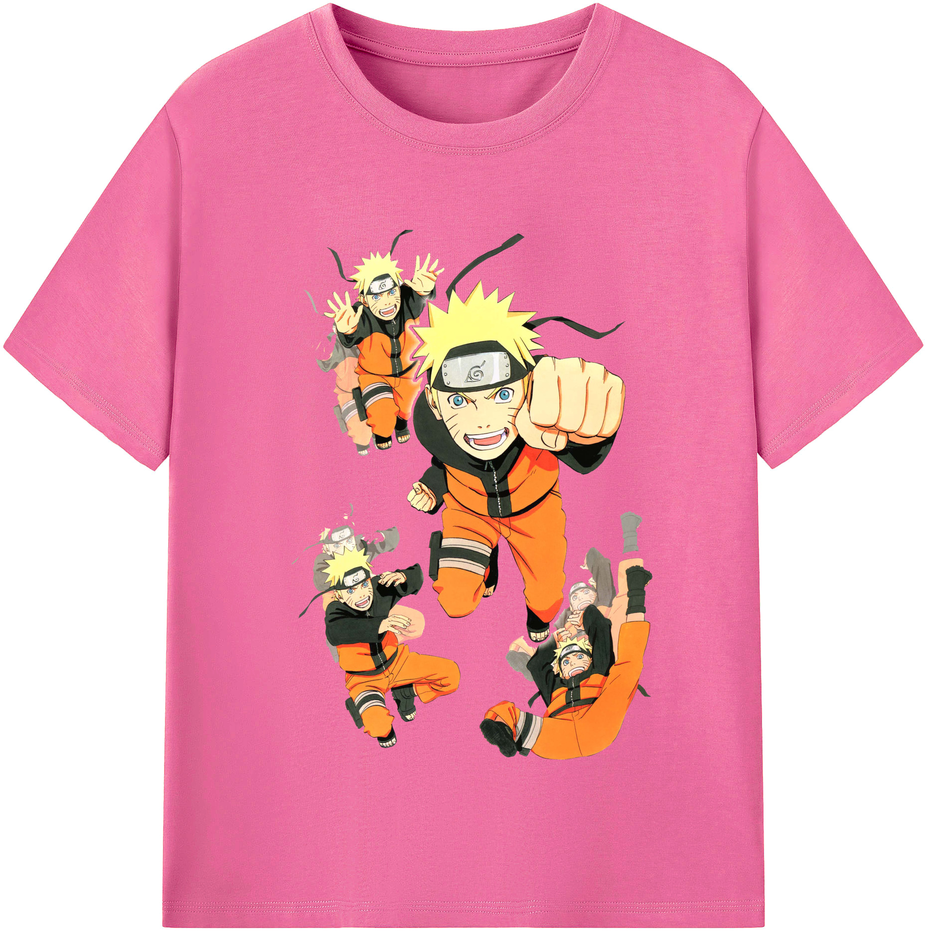 （画像用） NARUTO -ナルト- うずまき ナルト Uzumaki Naruto レディースカジュアルプリントTシャツ（綿100％）